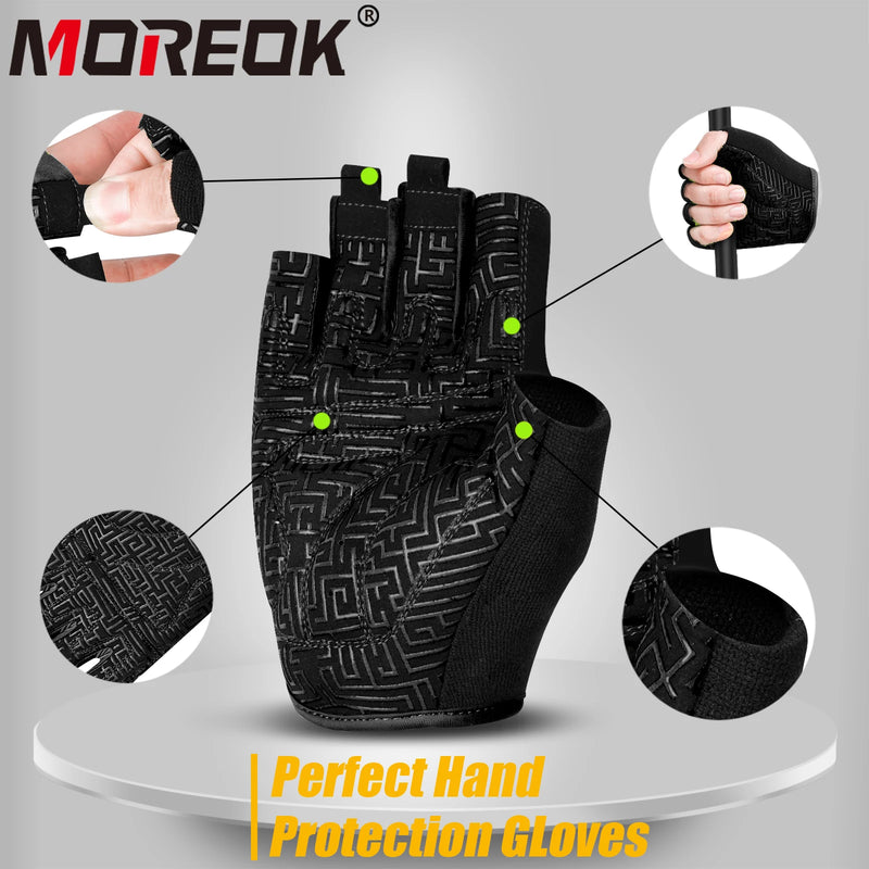 Half Finger Gel Pad Training Weight Lifting Gloves