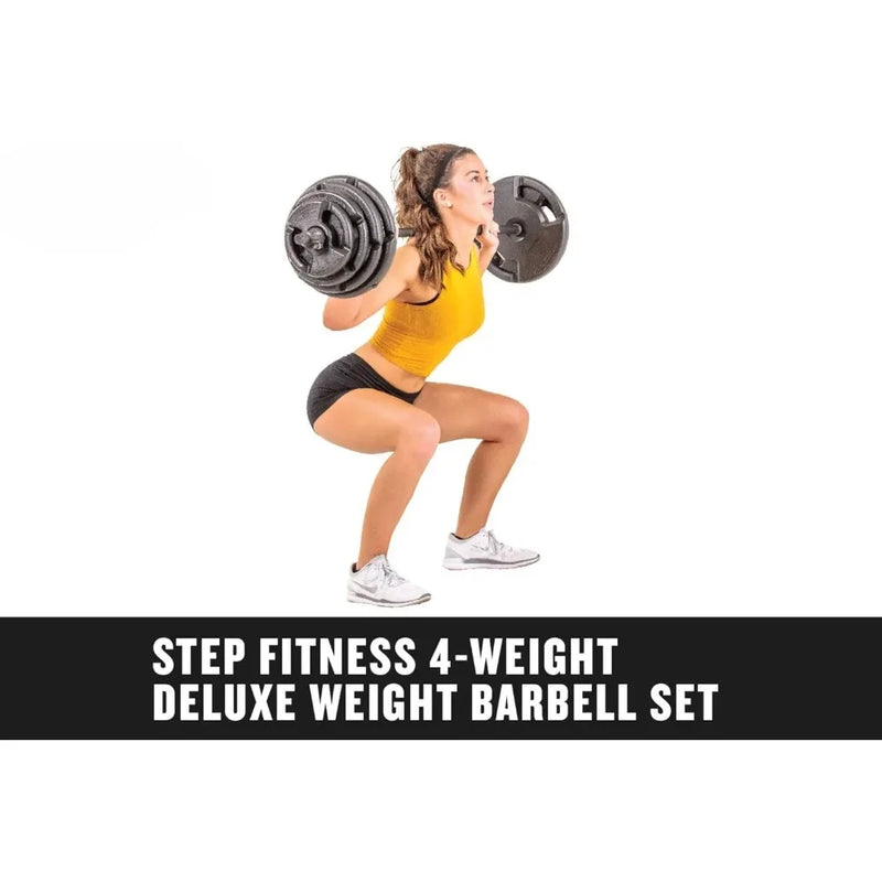 Barbells 4-Weight Deluxe Barbell Set