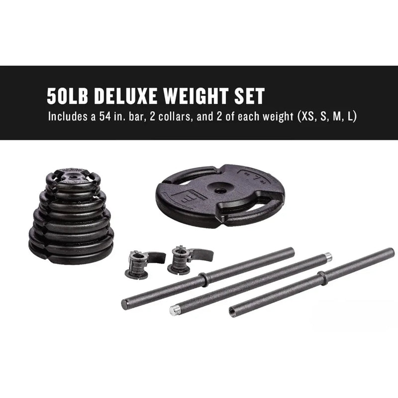 Barbells 4-Weight Deluxe Barbell Set