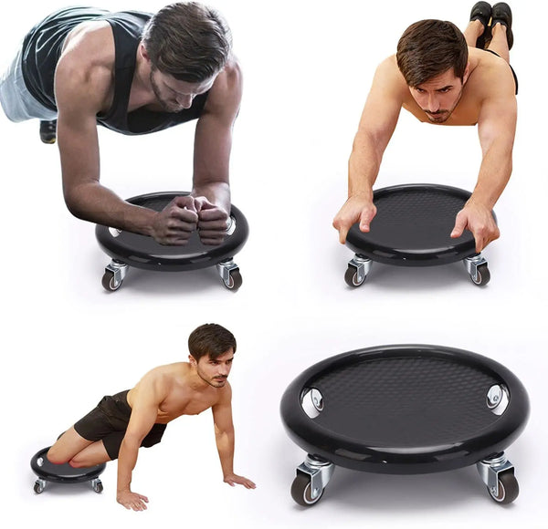 4-wheel Silent Multi-functional Ab Muscle Plate