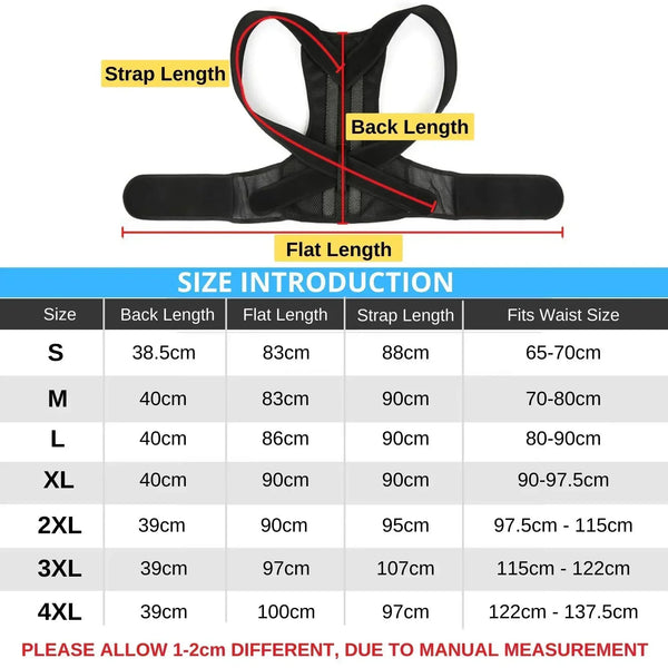 Alloy Rod Back Posture Corrector